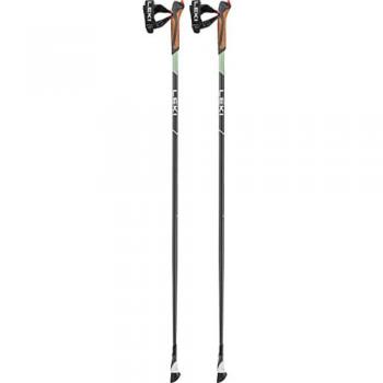 Bastones Leki Smart Response Verde (Par) - 100, Bastón de travesía para montaña, ligero, ajustable en altura, empuñadura ergonómica, sistema de absorción de impactos