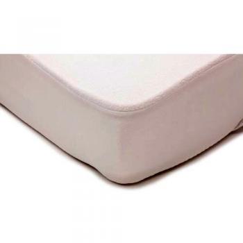 Protector de Cuna Impermeable de Bambú 40x80 cm Blanco