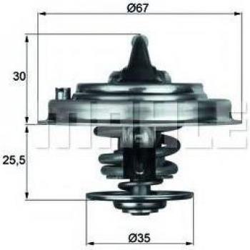 Termostato refrigerante BEHR MAHLE TX 30 92D / Termostato refrigerante MAHLE ORIGINAL TX 30 92D