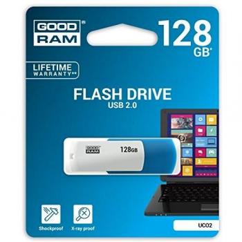 Goodram UCO2 Lápiz USB 128GB USB 2.0 Azul/Blanco