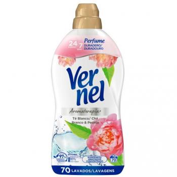PACK 6-Suavizante Vernel Concentrado Té Blanco y Peonía (70 lavados) Total: 420 Lavados
