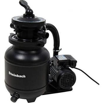 Steinbach Filtro Active Balls+ – 040386 – Bomba no autoaspirante para Piscinas de hasta 19.000 litros – con válvula de 7 vías con Palanca de Ajuste y manómetro – Incluye 300 g de Bolas filtrantes
