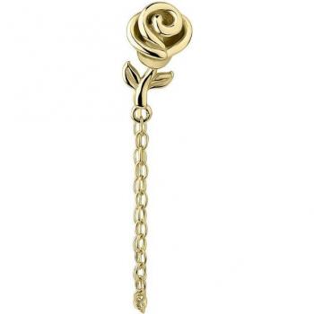 Ear Candy - Piercing Astrid de plata bañado en oro 18k