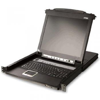 Aten cl5716m 17 inch tft rack console 16 port ps2usb 1u ac with fingerprint recognition