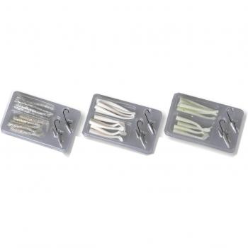 Savage Gear - LRF Micro Sandeel Kit, color glow, talla 12 pcs