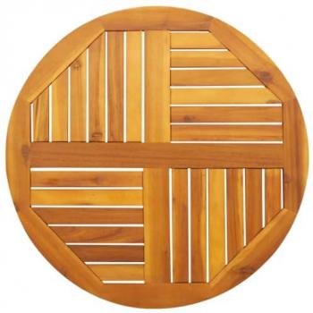 vidaXL Round Table Top Ø70x2 cm Solid Acacia Wood