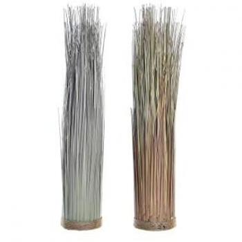 Planta Decorativa DKD Home Decor 25 x 25 x 68 cm Marrón Polietileno Verde (2 Unidades)