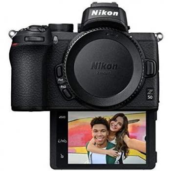 Nikon Z50 Mirrorless Camera - Used, 20.9 MP DX-Format Sensor, ISO 100-51200, 11 fps Continuous Shooting, 4K UHD Video Recording, Dual Pixel AF System, Built-in Wi-Fi and