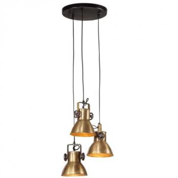 Lámpara de techo latón vintage 25 W E27 30x30x100 cm, lámpara colgante, luz de dormitorio, iluminación colgante, luz colgante, luz de salón