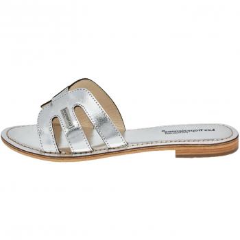 Sandalias de Mujer Les Tropeziennes Modelo Damia de Cuero en Color Plata EU 39