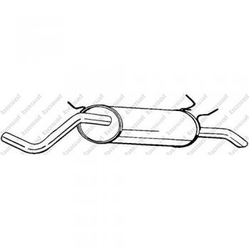 Silenciador posterior BOSAL 280-817