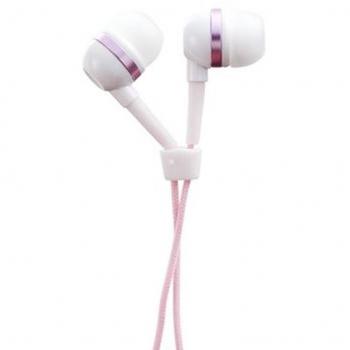 Antec BXH100WHIEU - Auriculares in-ear, color blanco y rosa
