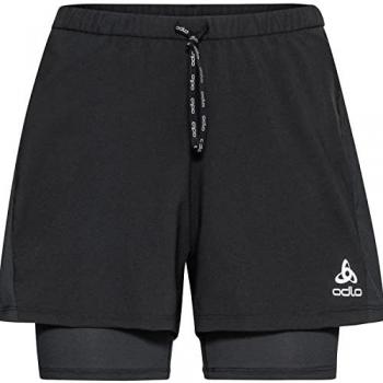 Odlo Pantalones Cortos de Running 2 en 1 Essentials 3 Inch para Mujer