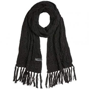 Calvin Klein Scarf 30X180 Juego de Accesorios de Invierno, Negro, One Size para Mujer