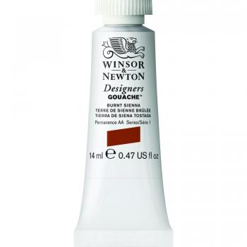 14ml Winsor & Newton 0605074 Dise-adores Gouache color Burnt Sienna