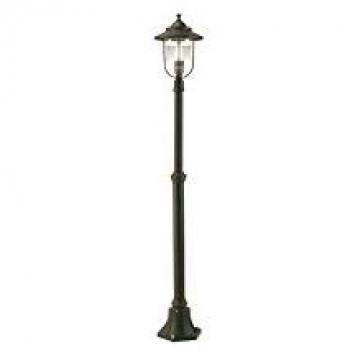 Palo Telescópico de Jardín Porto 100W - Color Ruggine, Altura Ajustable hasta 184cm, Estructura de Aluminio Anticorrosivo, Compatible con Lámparas E27