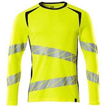 Camiseta de Seguridad de Manga Larga Hi-Vis Amarillo/Negro Mascot Accelerate Safe 3XL