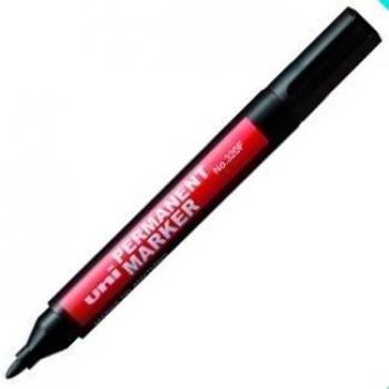 Uni-Ball Nº 320F - Marcador Permanente Negro (12 unidades)