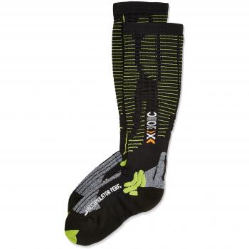 X-Socks calcetines de deporte con función de alto rendimiento, primavera/verano, unisex, color Varios colores - Black/Acid Green, tamaño 39/42 S