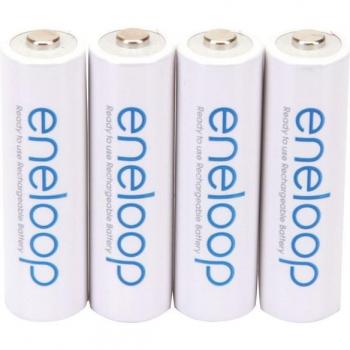 PANASONIC BK-3MCCA4BA eneloop Rechargeable Batteries (AA; 4 pk)