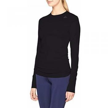 Craft Fuseknit Comfort RN LS Baselayer para Mujer, Mujer, Color Negro, tamaño Extra-Small