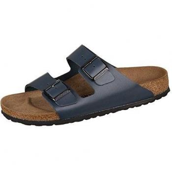 Birkenstock Arizona Leather Blue Slipper Unisex