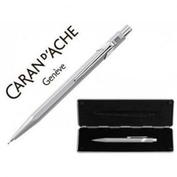 portaminas caran d-ache 844 0,7 mm con estuche gris