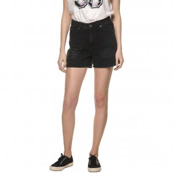 Dr Denim Jeansmakers Women's Jenn Women's Black High Waist Shorts In Size 29 Black