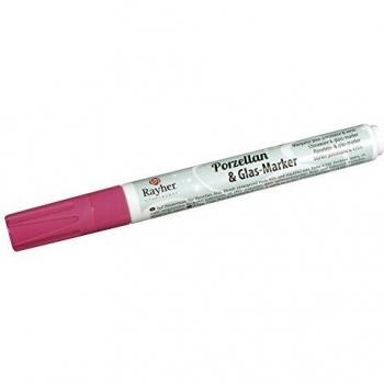 Marcador para Porcelana y Vidrio - Color Rosa Bebé, Punta 1-2mm