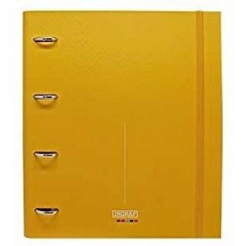 Carpebloc 4 anillas amarillo Ingraf A4
