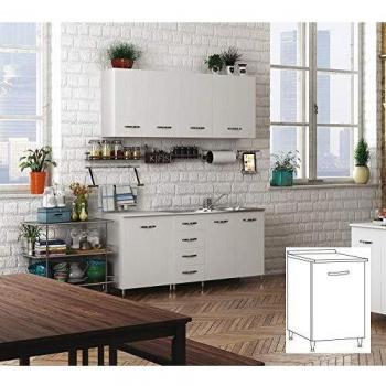 Kit Cocina Base 1 Puerta 40x50x85 cm Blanco