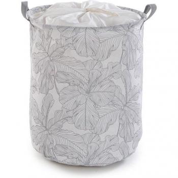 Cesto de Ropa con Diseño de Palmeras Versa 38 x 48 x 38 cm