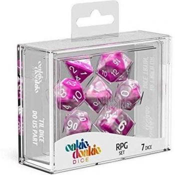 Oakie Doakie Dice RPG Dice Dados, Unisex, Rosa grisáceo