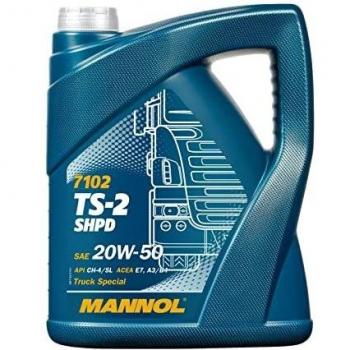 Aceite de motor MANNOL TS-2 SHPD 20W-50, 5L, mineral para vehículos MERCEDES-BENZ y SMART