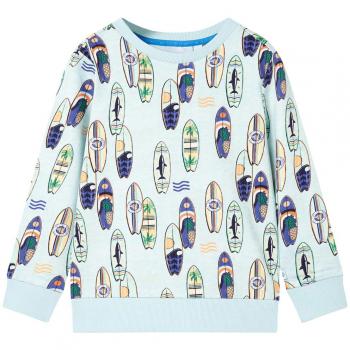 Sudadera infantil azul suave mélange 92