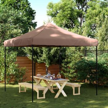 Tienda de campaña plegable Pop-Up marrón 292x292x315 cm