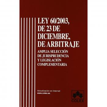 Ley 60/2003, de 23 de diciembre, de arbitraje