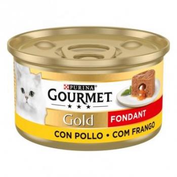 Gourmet Gold Fondant Pollo - Pack 24 latas (85 gr cada una)
