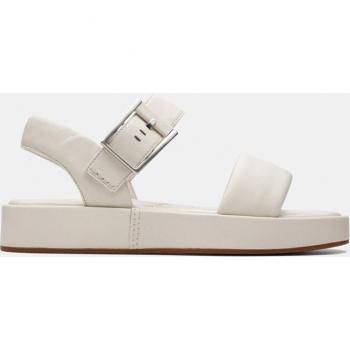 Clarks Alda Strap Women's Off-White Leather Slingback Sandals