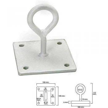 WOLFPACK LINEA PROFESIONAL Gancho Wolfpack Con Pletina Multiuso Cerrado Blanco