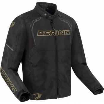 Bering Chaqueta de Moto Sweek Textil Impermeable Negro-Dorado 3XL