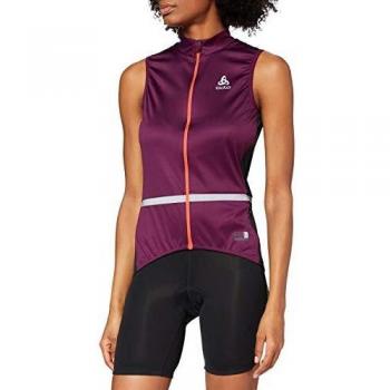 Odlo Mistral Logic - Chaleco para mujer, Mujer, 411141, Pickled Beet - Bandeja, color negro, small