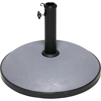 Base para Sombrilla Bigbuy Garden Negro - Base para sombrilla de jardín, color negro, diseño robusto y resistente, fabricada en materiales duraderos, adecuada para mantener sombrillas firmes en su lugar, ideal para uso exterior