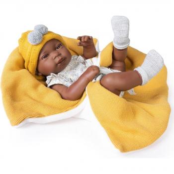 Muñecas Antonio Juan - Recién Nacido Mulato Parejita 42 cm con Mantita 50287