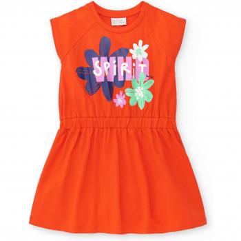Tuc Tuc - Vestido de niña Rockin The Jungle en rojo con cintura elástica