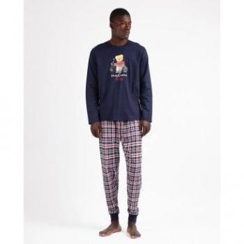 ADMAS Pijama Manga Larga Bear para Hombre