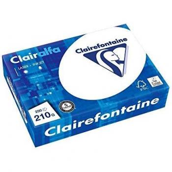 Ramette de 250 hojas de papel multifuncional Clairalfa A4, 210 g/m², extra blanco