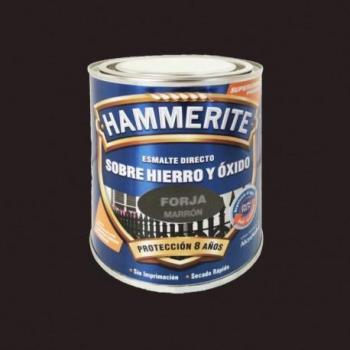 Esmalte Hammerite 750 ml Marrón Forja de Alta Resistencia y Protección Antioxidante