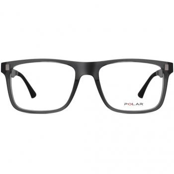 Polar 495 With Clip-On 29 Armazones para Hombre Cristal, Lentes Recetadas Para Hombre Transparentes, Gafas Recetadas para Hombre Cristal