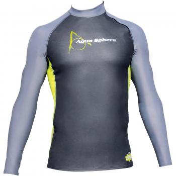 Aqua Sphere Aquaskin Camiseta de Caballero, Gris, S